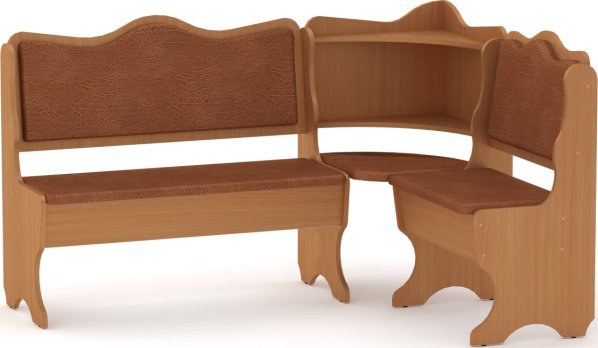 Rohová lavice DAKAR wenge vinyl bronz