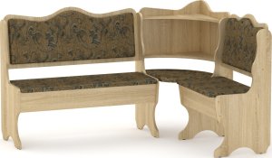 Rohová lavice DAKAR wenge vinyl bronz