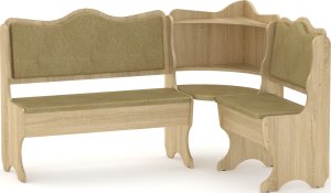 Rohová lavice DAKAR wenge vinyl bronz