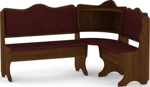 Rohová lavice DAKAR wenge vinyl bronz