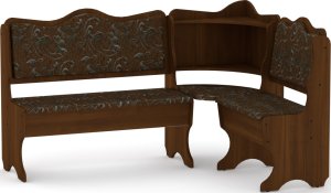 Rohová lavice DAKAR wenge vinyl bronz