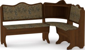 Rohová lavice DAKAR wenge vinyl bronz