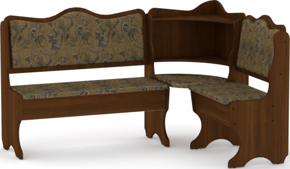 Rohová lavice DAKAR wenge vinyl bronz