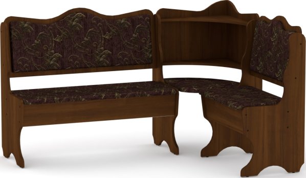 Rohová lavice DAKAR wenge vinyl bronz