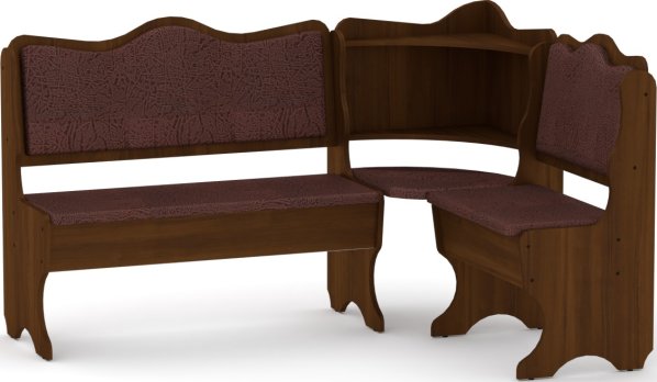 Rohová lavice DAKAR wenge vinyl bronz