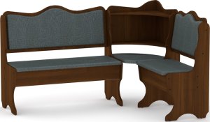 Rohová lavice DAKAR wenge vinyl bronz