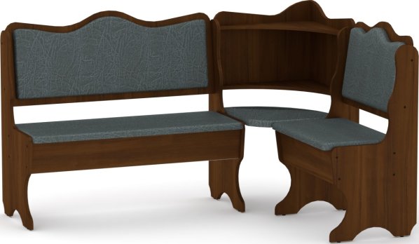 Rohová lavice DAKAR wenge vinyl bronz