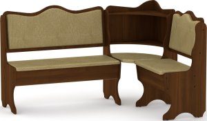 Rohová lavice DAKAR wenge vinyl bronz