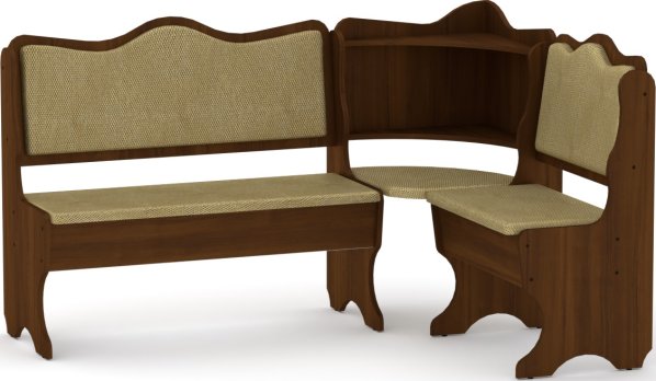 Rohová lavice DAKAR wenge vinyl bronz