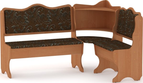 Rohová lavice DAKAR wenge vinyl bronz