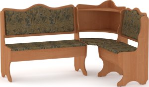 Rohová lavice DAKAR wenge vinyl bronz