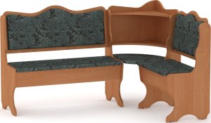 Rohová lavice DAKAR wenge vinyl bronz