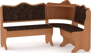 Rohová lavice DAKAR wenge vinyl bronz