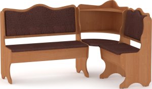 Rohová lavice DAKAR wenge vinyl bronz