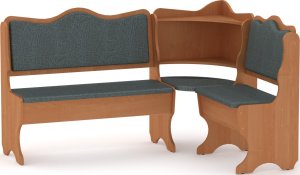 Rohová lavice DAKAR wenge vinyl bronz
