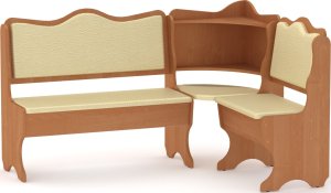 Rohová lavice DAKAR wenge vinyl bronz