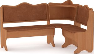 Rohová lavice DAKAR wenge vinyl bronz