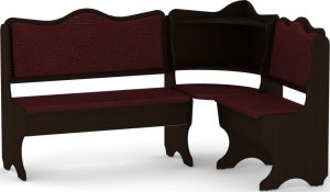 Rohová lavice DAKAR wenge vinyl bronz