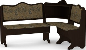 Rohová lavice DAKAR wenge vinyl bronz