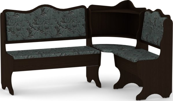 Rohová lavice DAKAR wenge vinyl bronz