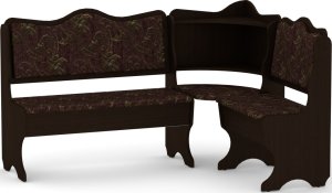 Rohová lavice DAKAR wenge vinyl bronz