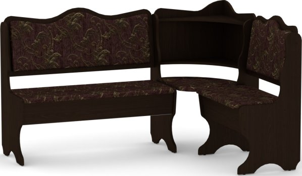 Rohová lavice DAKAR wenge vinyl bronz