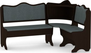 Rohová lavice DAKAR wenge vinyl bronz