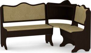 Rohová lavice DAKAR wenge vinyl bronz
