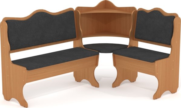 Rohová lavice DAKAR wenge vinyl bronz