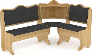 Rohová lavice DAKAR wenge vinyl bronz