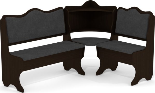 Rohová lavice DAKAR wenge vinyl bronz