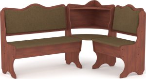 Rohová lavice DAKAR wenge vinyl bronz