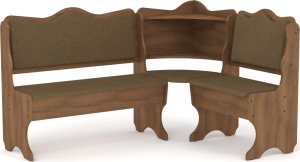 Rohová lavice DAKAR wenge vinyl bronz