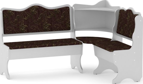 Rohová lavice DAKAR wenge vinyl bronz