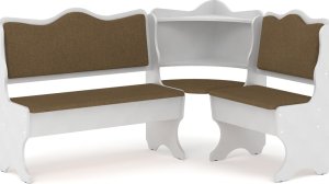 Rohová lavice DAKAR wenge vinyl červená