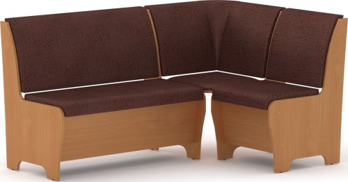 Rohová lavice TUNIS buk, vinyl bronz