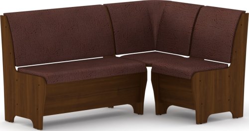 Rohová lavice TUNIS ořech, vinyl bronz