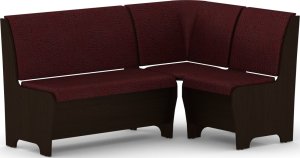 Rohová lavice TUNIS wenge, vinyl bordó