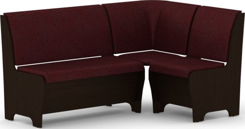 Rohová lavice TUNIS wenge, vinyl bordó