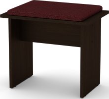 Taburet T-7 ABS wenge, Vinyl bordó