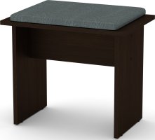 Taburet T-7 ABS wenge, Vinyl šedá