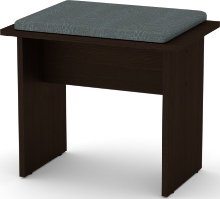 Taburet T-7 ABS wenge, Vinyl šedá