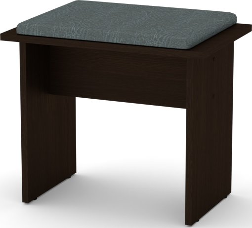 Taburet T-7 ABS wenge, Vinyl šedá