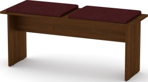 Taburet T-8 ABS ořech, Vinyl bordó