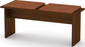 Taburet T-8 ABS ořech, Vinyl červená