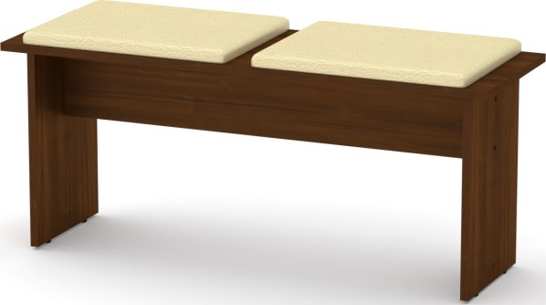 Taburet T-8 ABS ořech, Vinyl slonová kost