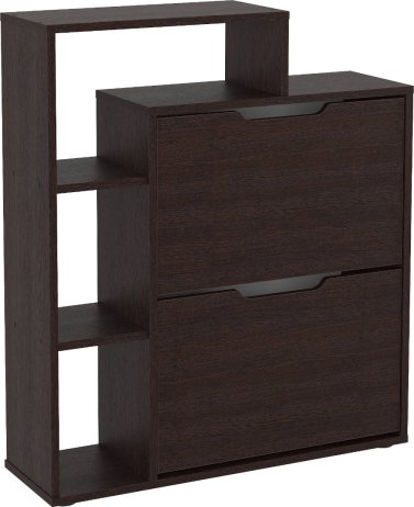 Výklopný botník s regálem TO-21 wenge