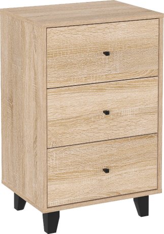 Komoda NORD 3Z bílá