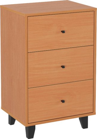 Komoda NORD 3Z bílá