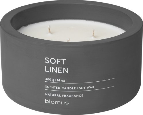Vonná svíčka Soft Linen - kulatá